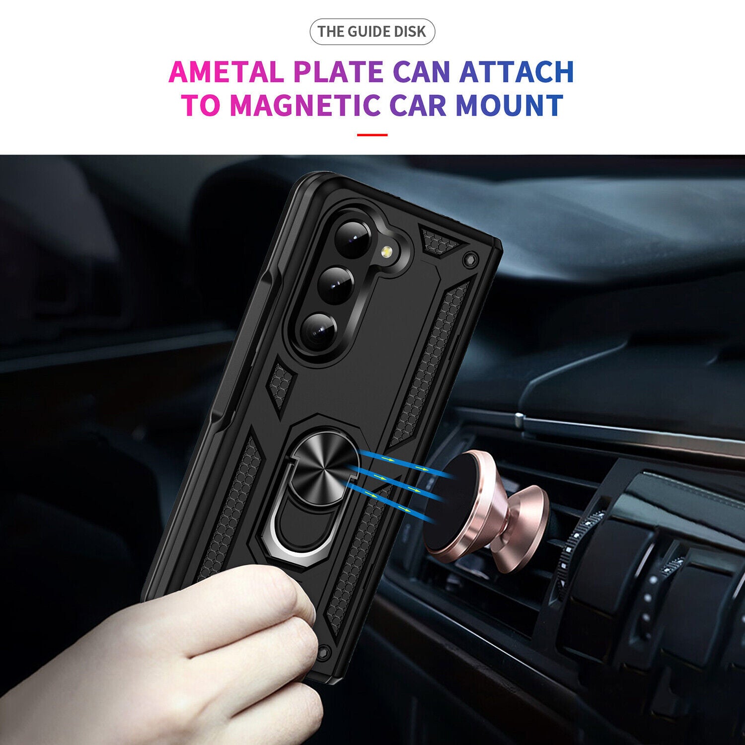 Coque hybride Ring pour Samsung Galaxy Z Fold 6 5G Coque hybride Ring pour Samsung Galaxy Z Fold 6 5G